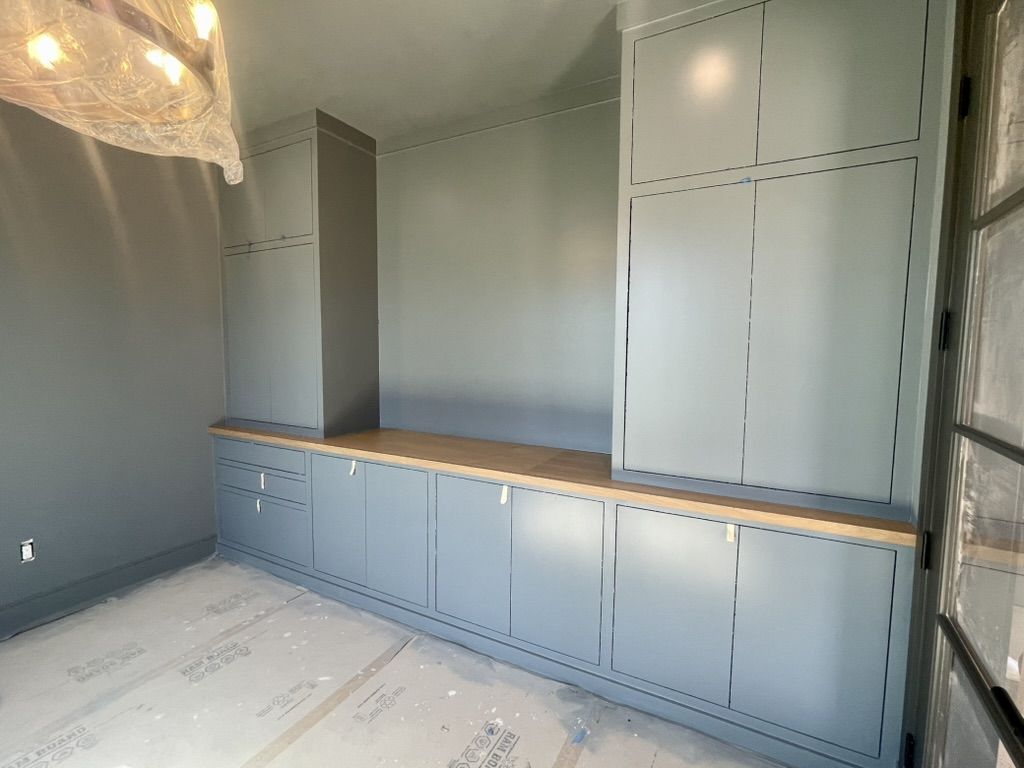 Careful prep work before painting