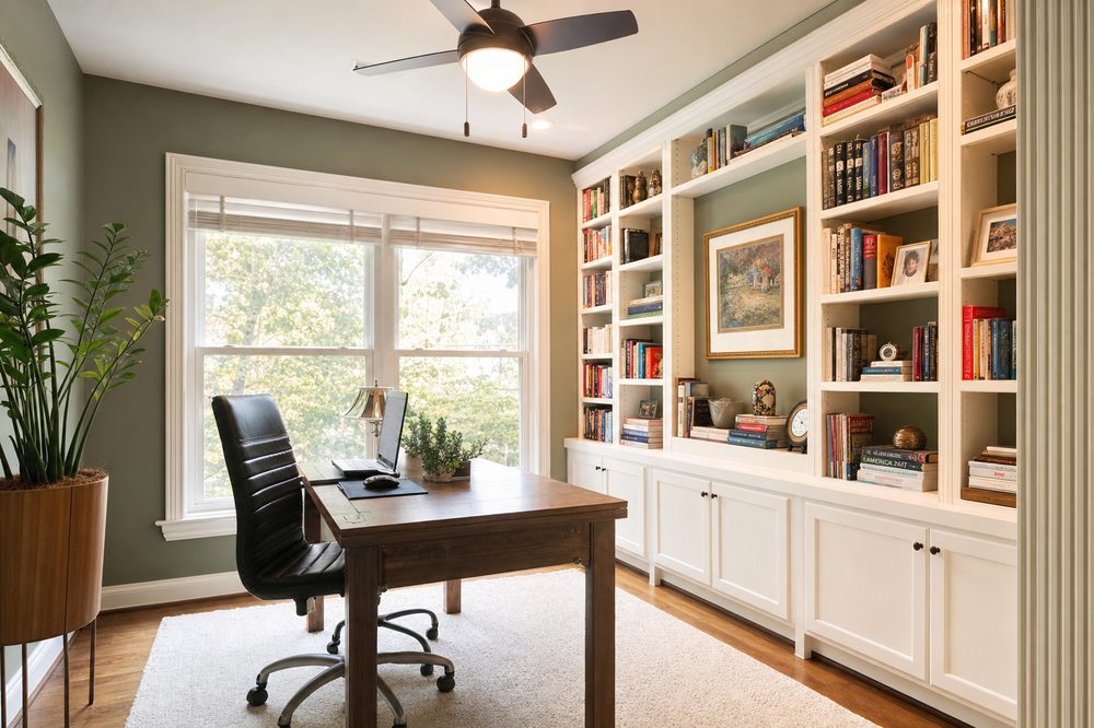 Home office repaint result